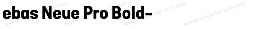 ebas Neue Pro Bold字体转换